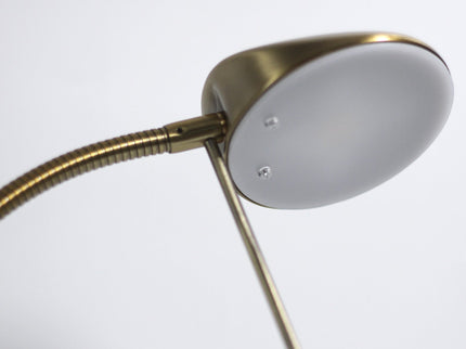 Jella LED Floor Lamp Satin Chrome Antique Brass Modern Lighting.