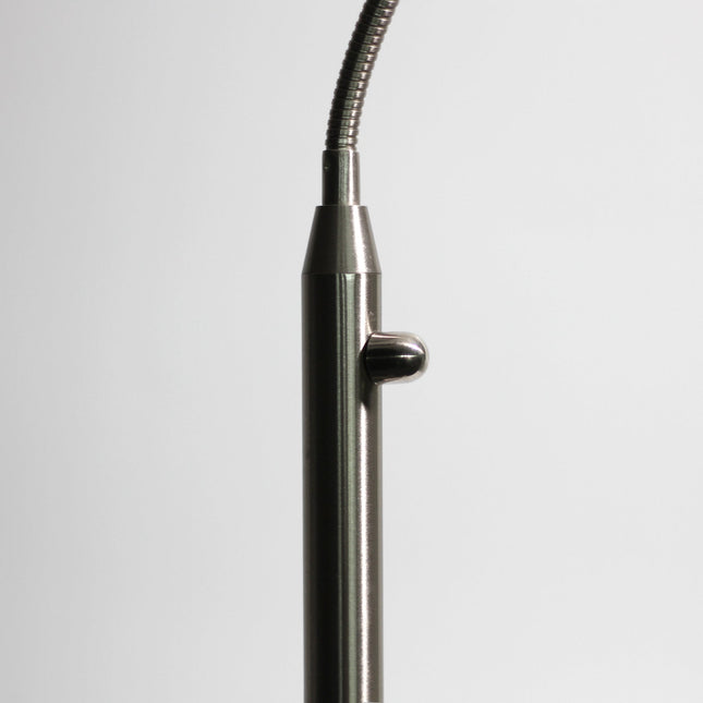 Jella LED Floor Lamp Satin Chrome Antique Brass Modern Lighting.