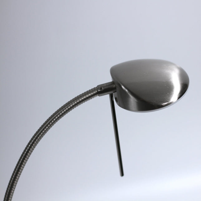 Jella LED Floor Lamp Satin Chrome Antique Brass Modern Lighting.