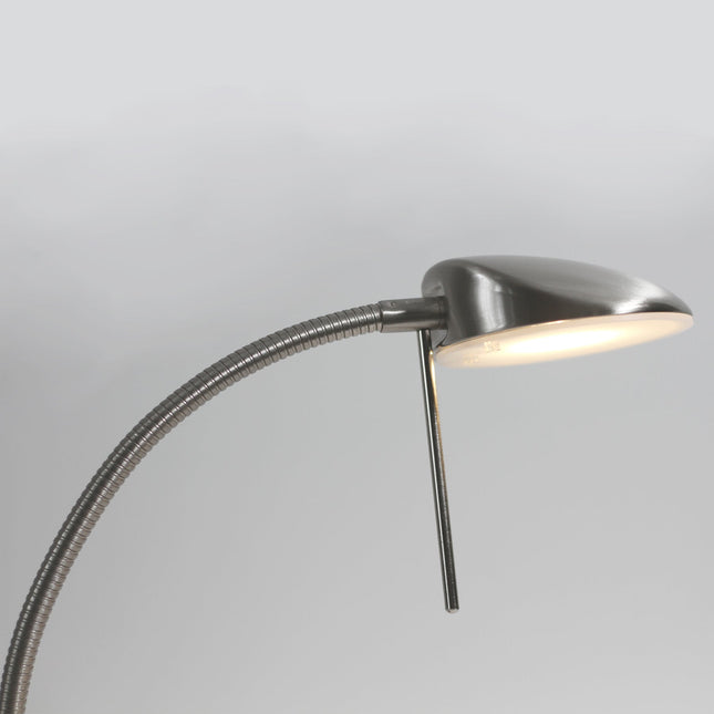 Jella LED Floor Lamp Satin Chrome Antique Brass Modern Lighting.