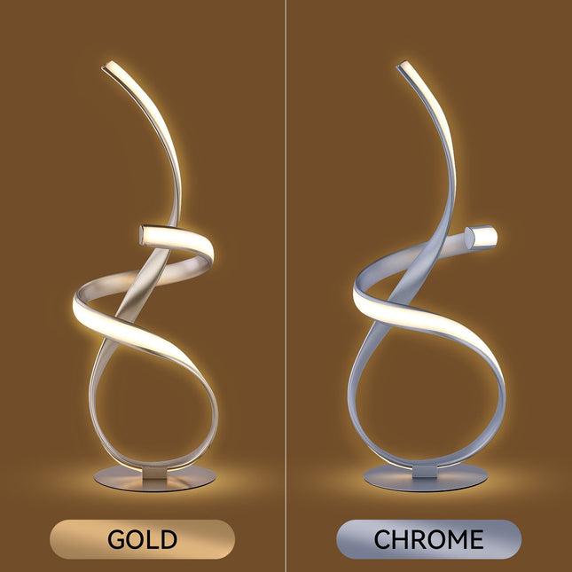 Ainhoa Table Lamp Gold Chrome Modern Decorative Lighting.