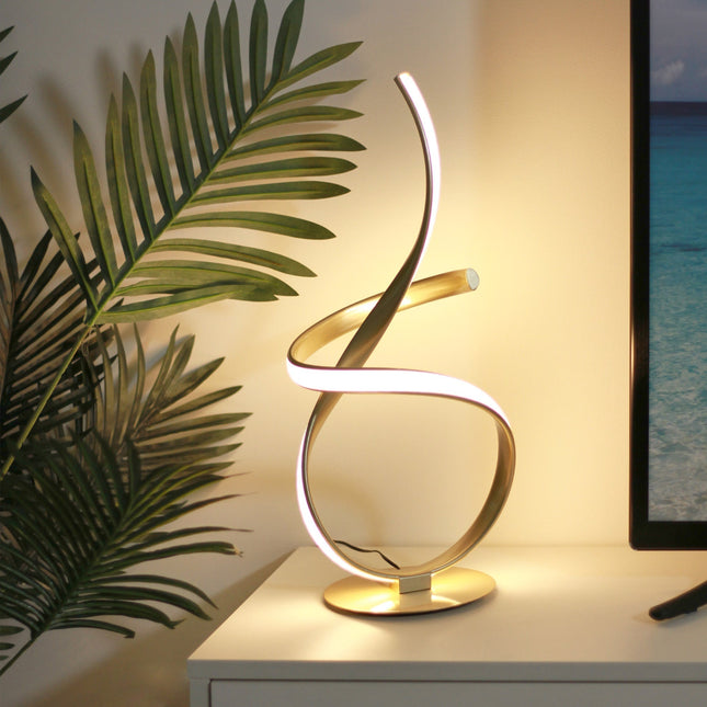 Ainhoa Table Lamp Gold Chrome Modern Decorative Lighting.