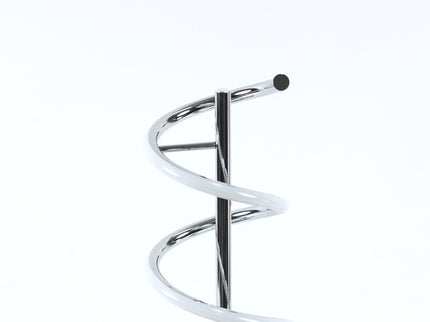 Cirrhi LED Table Lamp Chrome Black Modern Spiral Design.