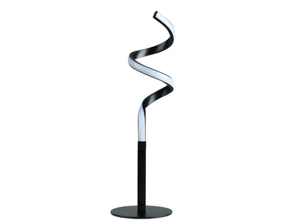 Chipper LED Table Lamp Black Chrome Modern Stylish Light.