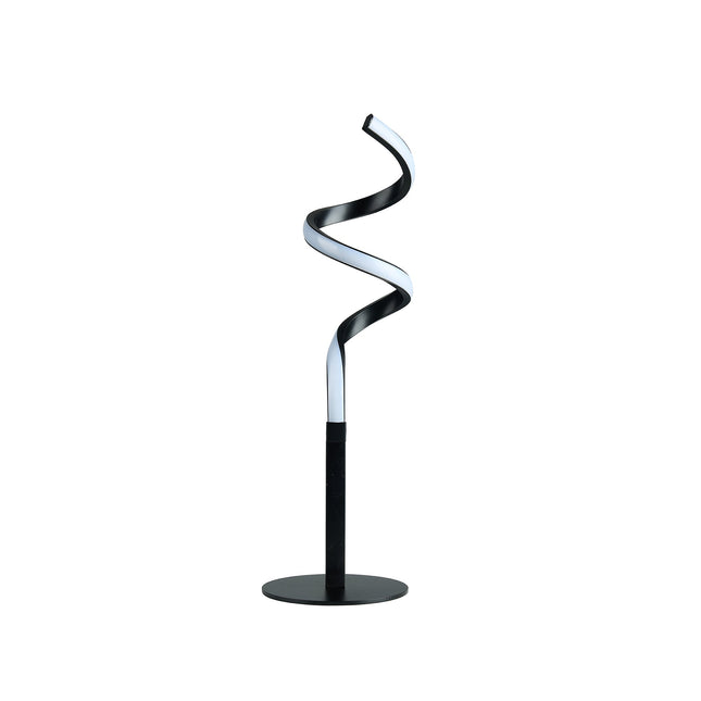 Chipper LED Table Lamp Black Chrome Modern Stylish Light.