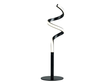 Chipper LED Table Lamp Black Chrome Modern Stylish Light.