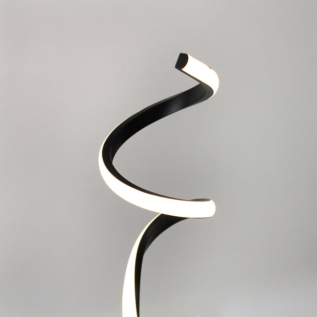 Chipper LED Table Lamp Black Chrome Modern Stylish Light.