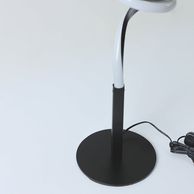 Chipper LED Table Lamp Black Chrome Modern Stylish Light.