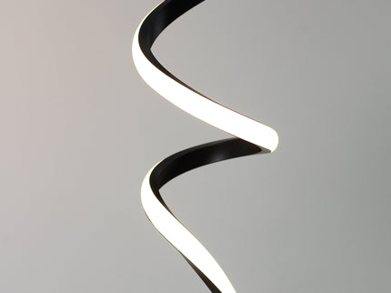 Chipper LED Table Lamp Black Chrome Modern Stylish Light.