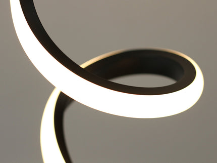 Chipper LED Table Lamp Black Chrome Modern Stylish Light.