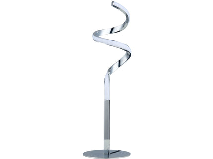 Chipper LED Table Lamp Black Chrome Modern Stylish Light.