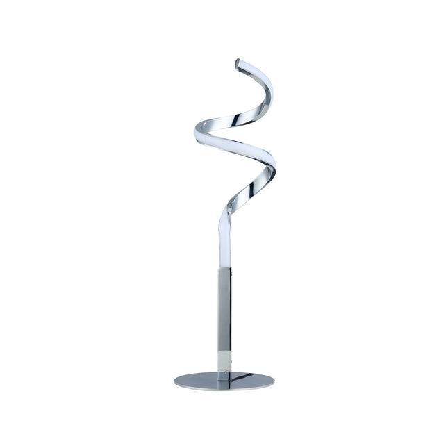 Chipper LED Table Lamp Black Chrome Modern Stylish Light.