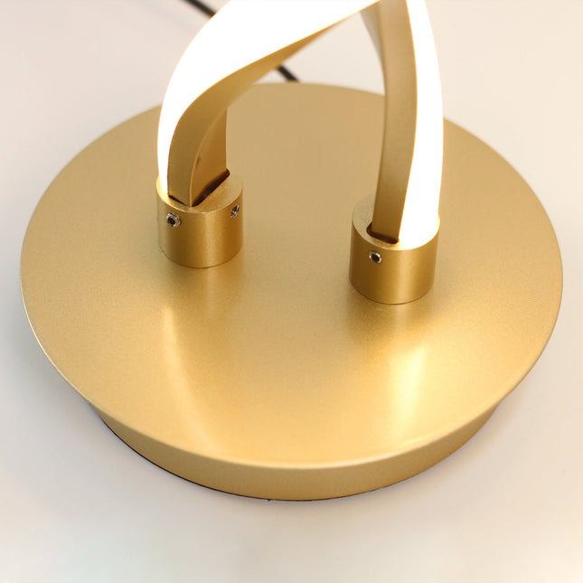 Acropora LED Table Lamp Gold Black Modern Stylish Indoor Lighting.