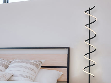 Cirrhi LED Floor Lamp Chrome Black Modern Indoor Lighting