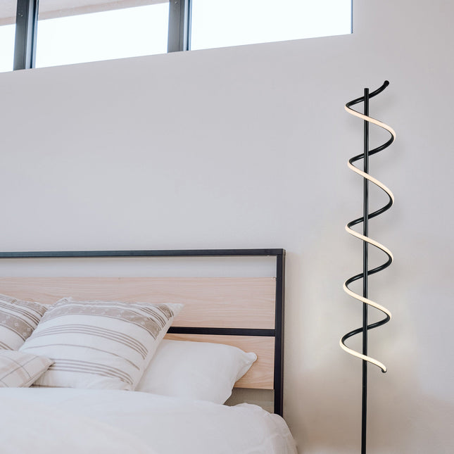 Cirrhi LED Floor Lamp Chrome Black Modern Indoor Lighting