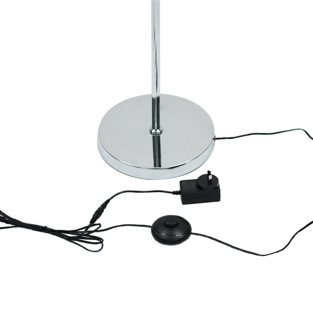 Cirrhi LED Floor Lamp Chrome Black Modern Indoor Lighting.