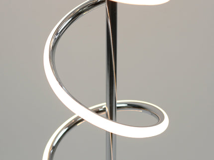 Cirrhi LED Floor Lamp Chrome Black Modern Indoor Lighting.