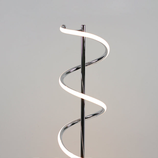 Cirrhi LED Floor Lamp Chrome Black Modern Indoor Lighting.