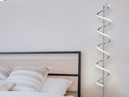 Cirrhi LED Floor Lamp Chrome Black Modern Indoor Lighting.