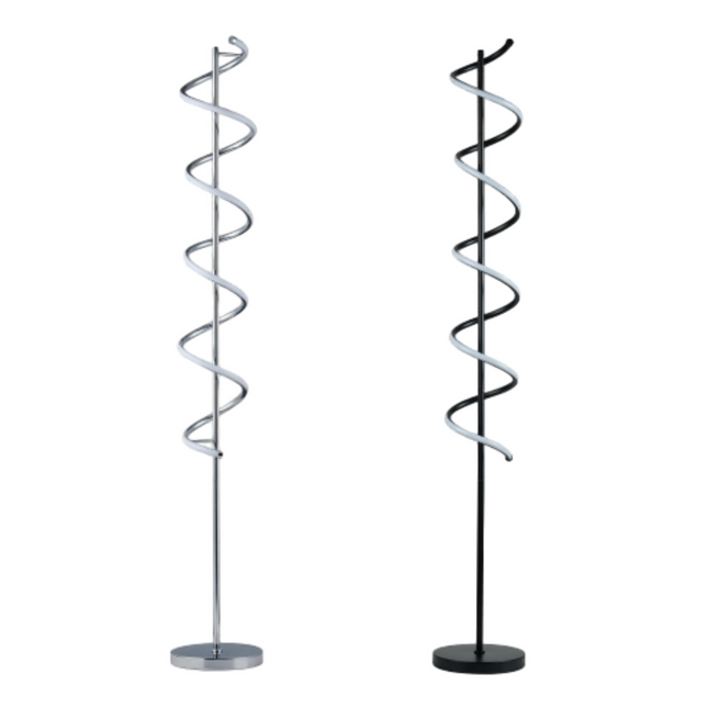Cirrhi LED Floor Lamp Chrome Black Modern Indoor Lighting.