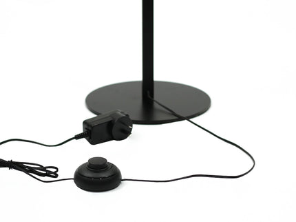 Chipper LED Floor Lamp Black Chrome Modern Stylish Lighting.