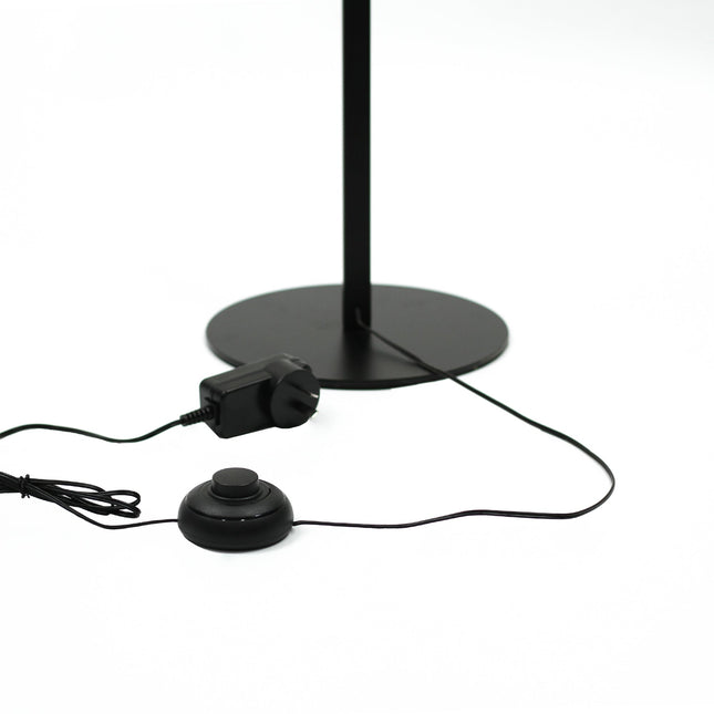 Chipper LED Floor Lamp Black Chrome Modern Stylish Lighting.