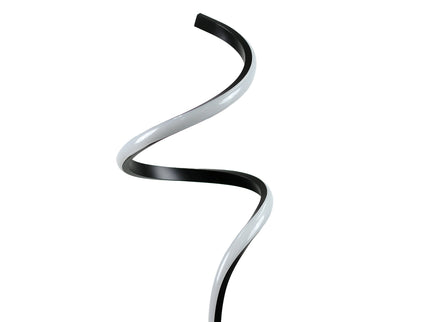 Chipper LED Floor Lamp Black Chrome Modern Stylish Lighting.