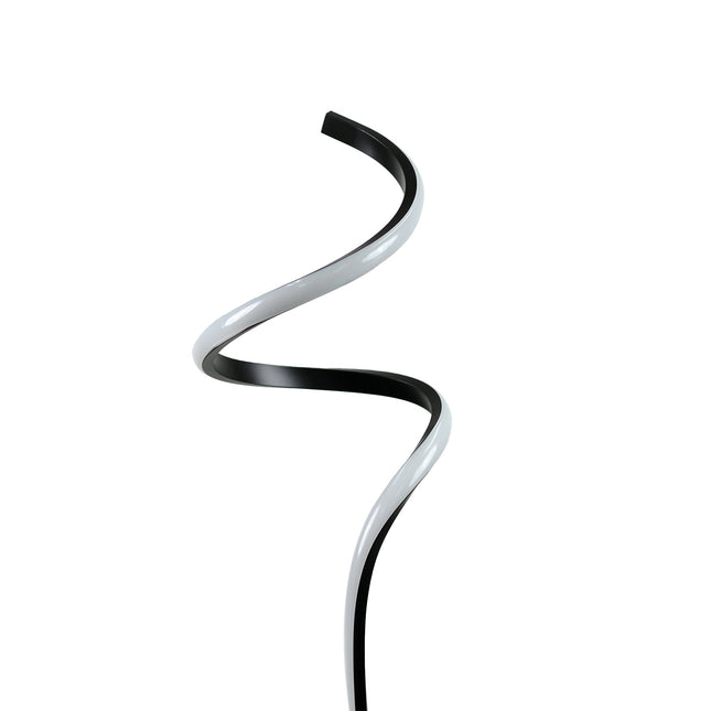 Chipper LED Floor Lamp Black Chrome Modern Stylish Lighting.