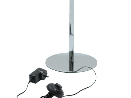 Chipper LED Floor Lamp Black Chrome Modern Stylish Lighting.