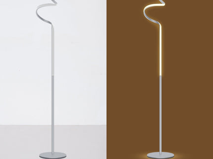 Chipper LED Floor Lamp Black Chrome Modern Stylish Lighting.