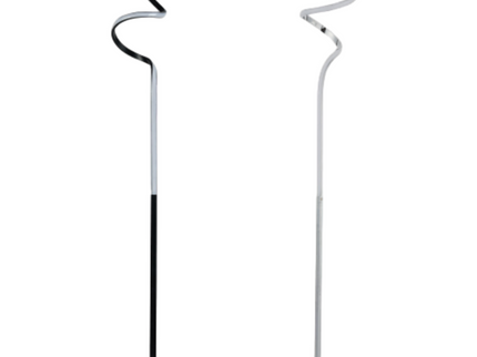 Chipper LED Floor Lamp Black Chrome Modern Stylish Lighting.