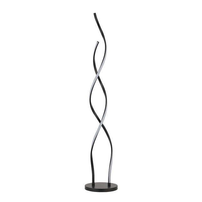 Acropora LED Floor Lamp Gold Black Modern Swirl Design for Living Room