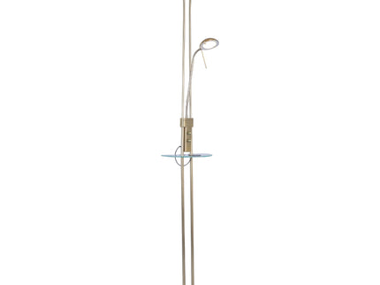 Seed USB LED Mother & Child Floor Lamp Black Satin Chrome Antique Brass.