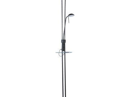 Seed USB LED Mother & Child Floor Lamp Black Satin Chrome Antique Brass.