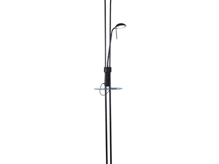 Seed USB LED Mother & Child Floor Lamp Black Satin Chrome Antique Brass.