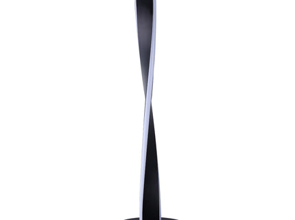 Enhalus LED Table Lamp Brushed Chrome Black Modern Desk Light