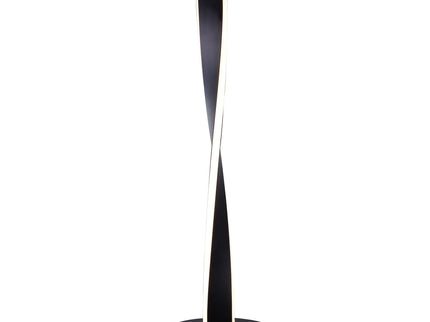 Enhalus LED Table Lamp Brushed Chrome Black Modern Desk Light