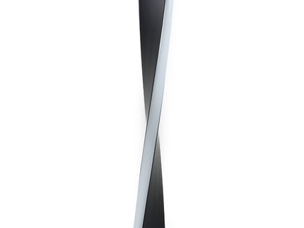 Enhalus LED Table Lamp Brushed Chrome Black Modern Desk Light