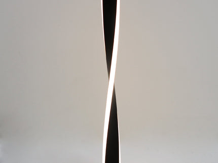 Enhalus LED Table Lamp Brushed Chrome Black Modern Desk Light