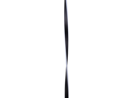 Enhalus LED Floor Lamp Brushed Chrome Black Modern Metal Light.