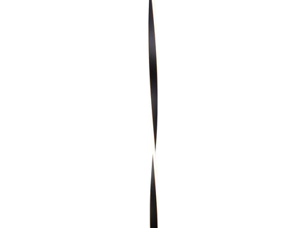 Enhalus LED Floor Lamp Brushed Chrome Black Modern Metal Light