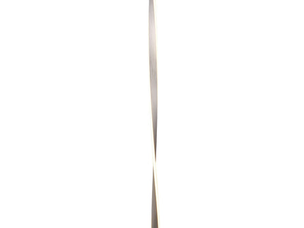 Enhalus LED Floor Lamp Brushed Chrome Black Modern Metal Light.