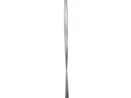 Enhalus LED Floor Lamp Brushed Chrome Black Modern Metal Light.