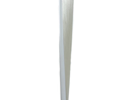 Enhalus LED Floor Lamp Brushed Chrome Black Modern Metal Light.