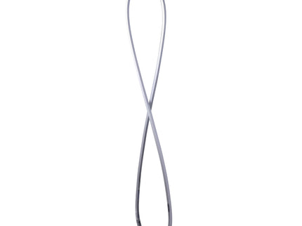 Infinite LED Floor Lamp Chrome Stylish Modern Lighting for Home.