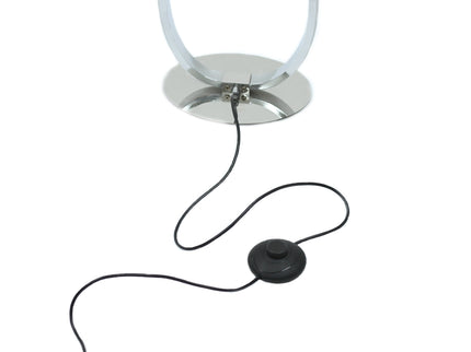 Infinite LED Floor Lamp Chrome Stylish Modern Lighting for Home.