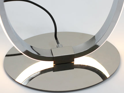Infinite LED Floor Lamp Chrome Stylish Modern Lighting for Home.