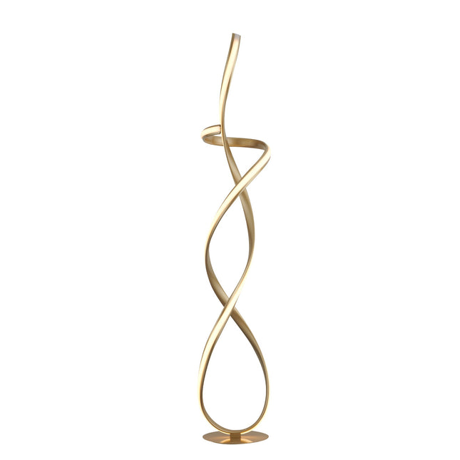 Ainhoa LED Floor Lamp Satin Chrome Gold Modern Statement Lighting