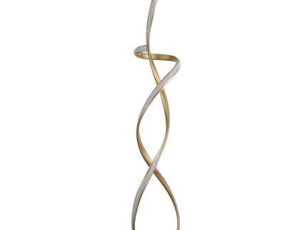 Ainhoa LED Floor Lamp Satin Chrome Gold Modern Statement Lighting.