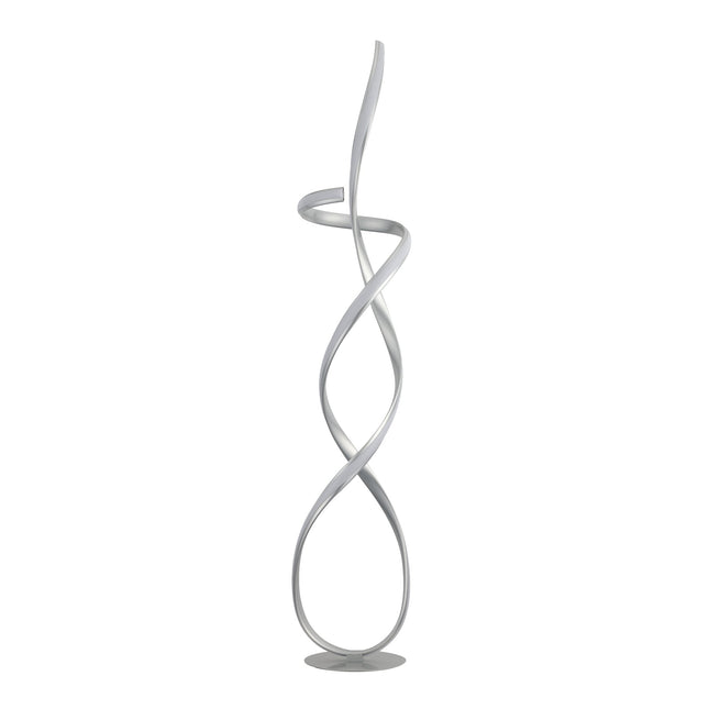 Ainhoa LED Floor Lamp Satin Chrome Gold Modern Statement Lighting.